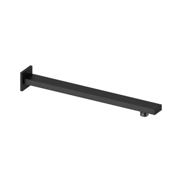 Brazo Mural de Ducha 40 cm – Sanycces – Cubo, acabado negro mate