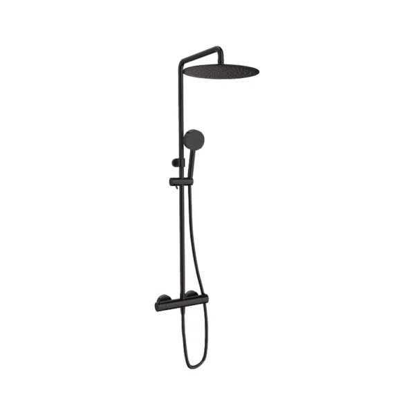 Columna de Ducha Termostática – Sanycces – Loop K, acabado metal gun