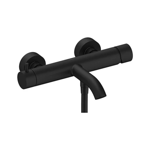 Grifo Monomando Exterior para Bañera y Ducha – Sanycces – Loop K, acabado negro mate