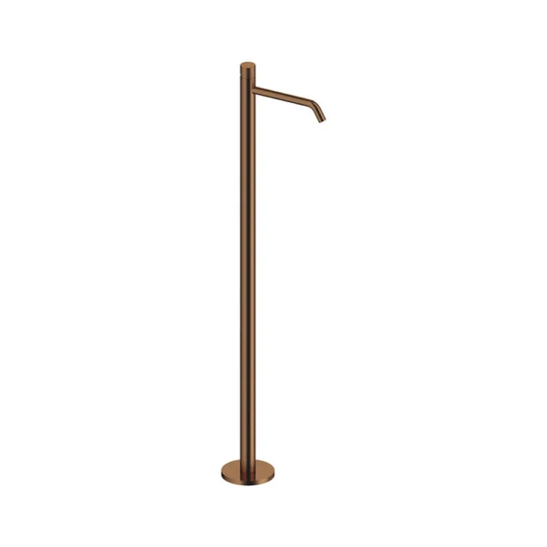 Grifo Monomando Exento para Lavabo – Sanycces – Loop K, acabado oro rosa cepillado