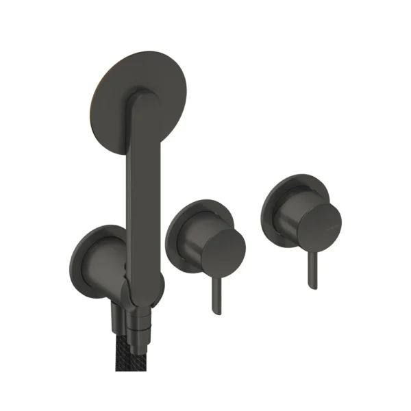 Kit de Ducha Monomando Empotrado con Rociador Dedal Pin – Sanycces – Dedal, acabado metal raw