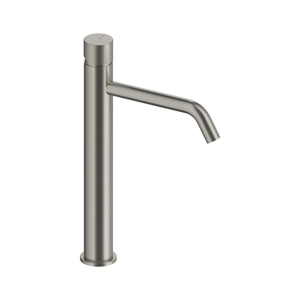 Grifo Monomando Alto de Lavabo – Sanycces – Loop K, acabado níquel cepillado