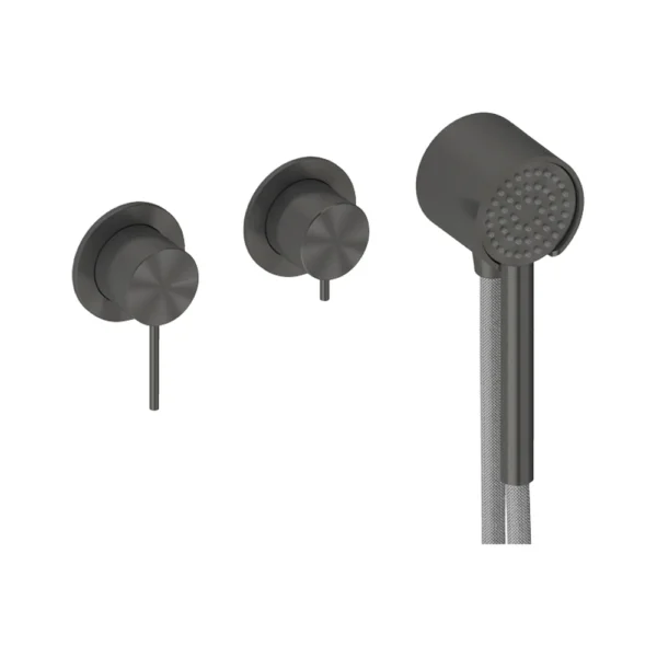Grifo Monomando de Ducha con Ducha de Mano – Sanycces – Pool, acabado Metal Raw