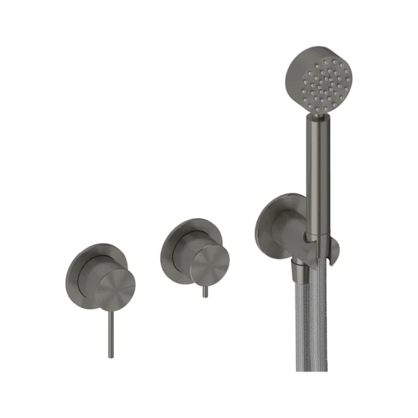Grifo Monomando de Ducha con Barra Integrada – Sanycces – Pool, acabado Metal Raw