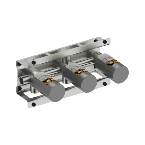 Sanybox Inox para termostático horizontal Pool 2-3 vías de Sanycces, colección Pool