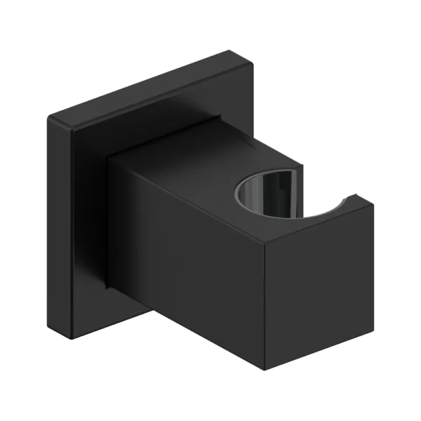 Soporte Fijo para Teleducha – Sanycces – Cubo, acabado negro mate