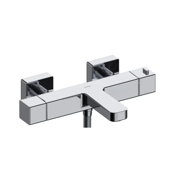 Grifo Termostático Exterior para Bañera y Ducha – Sanycces – Cubo, acabado cromo; teleducha y flexo no incluidos