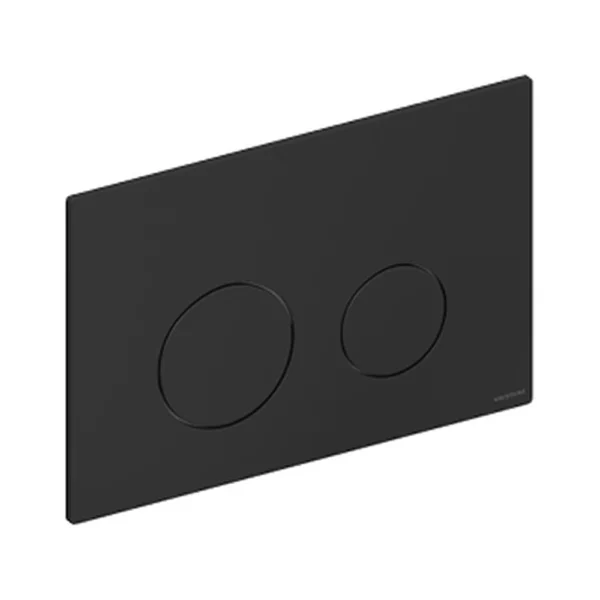 Placa de accionamiento de WC en ABS Sanycces, acabado negro mate